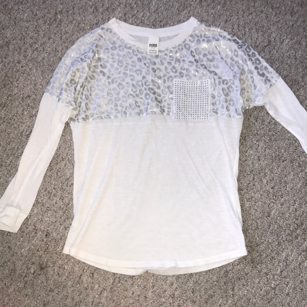 VS PINK LONG SLEEVE SPIRIT JERSEY